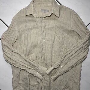Alain Figart mens collard button down shirt